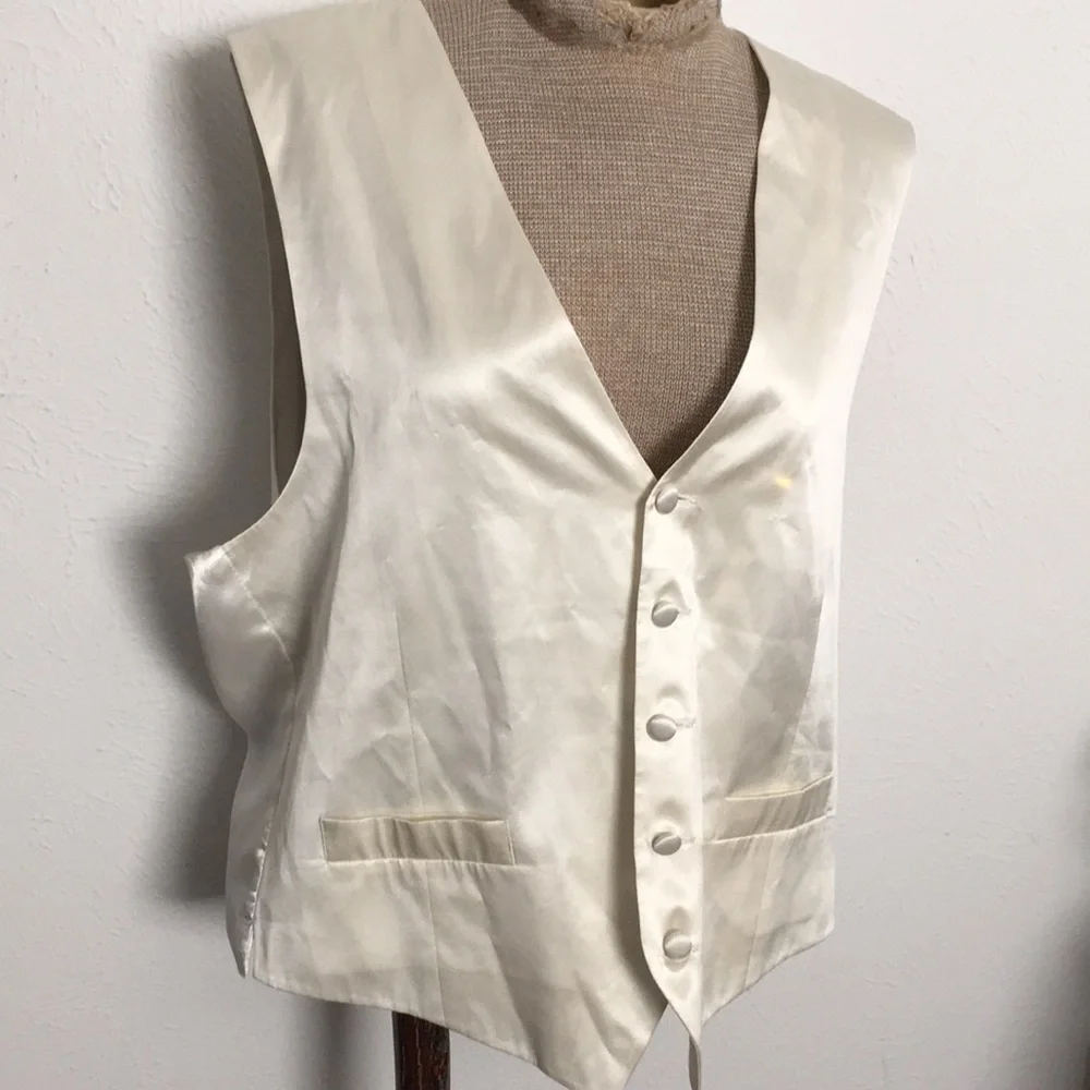 BIAGIO COLLECTION SILK VEST SZ L TRENDING !!! - Picture 2 of 6